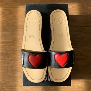 Moschino Love Sandals Size 38 NWT